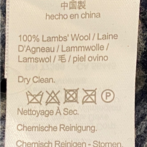 J. Crew Fair Isle lambswool navy and gray striped cardigan - Picture 9 of 12